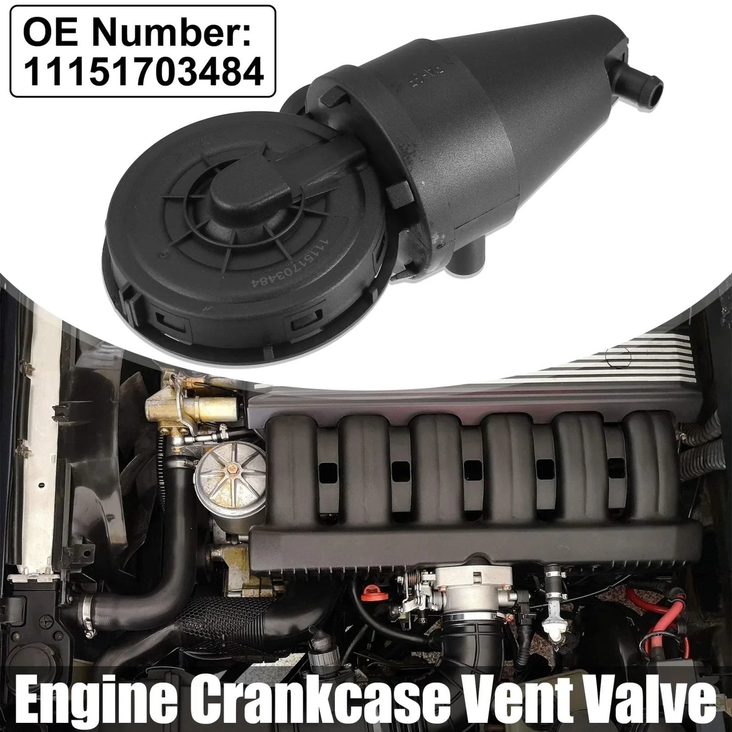 PVC Engine Crankcase Vent Valve for BMW 323i 538i M3 Z3 (1996-2000)