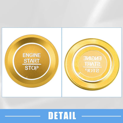 Engine Start Stop Ignition Button Decal for Honda Accord (2018-2022) Gold Tone