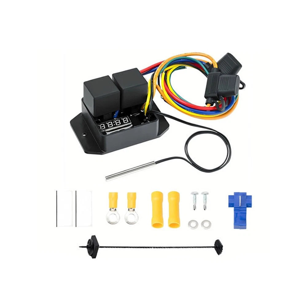 12V Digital Radiator Fan Controller Switch for Car