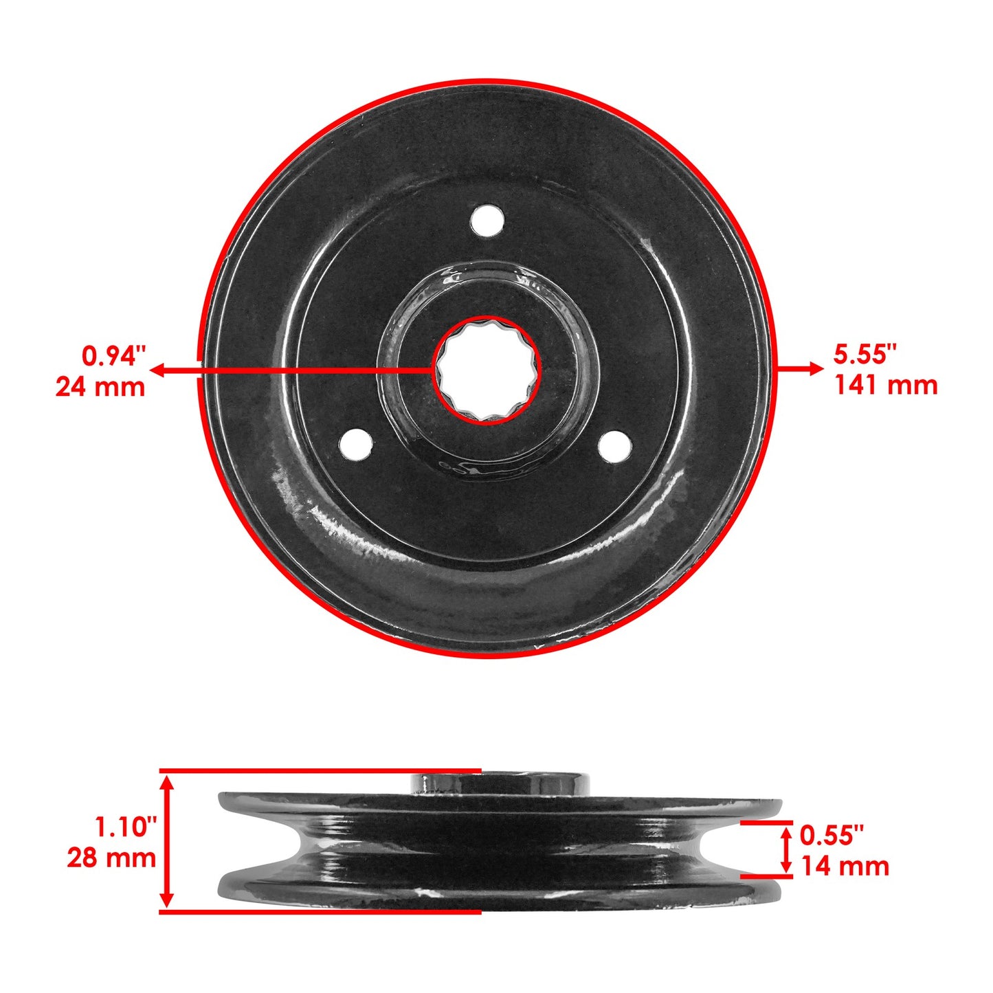Deck Spindle Blade Replacement for Hustler FasTrak SD Z4 Sport Trimstar (54") (2011–2024)