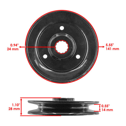 Deck Spindle Blade Replacement for Hustler FasTrak SD Z4 Sport Trimstar (54") (2011–2024)