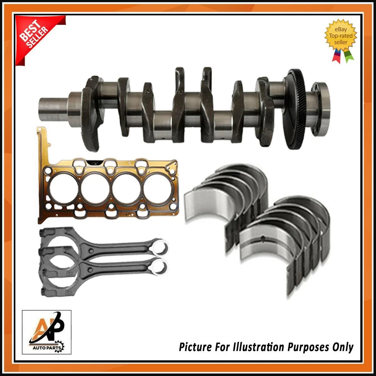 Crankshaft with Other Engine Parts Kit for Kia Sportage 2.0 Diesel (2005–2010)