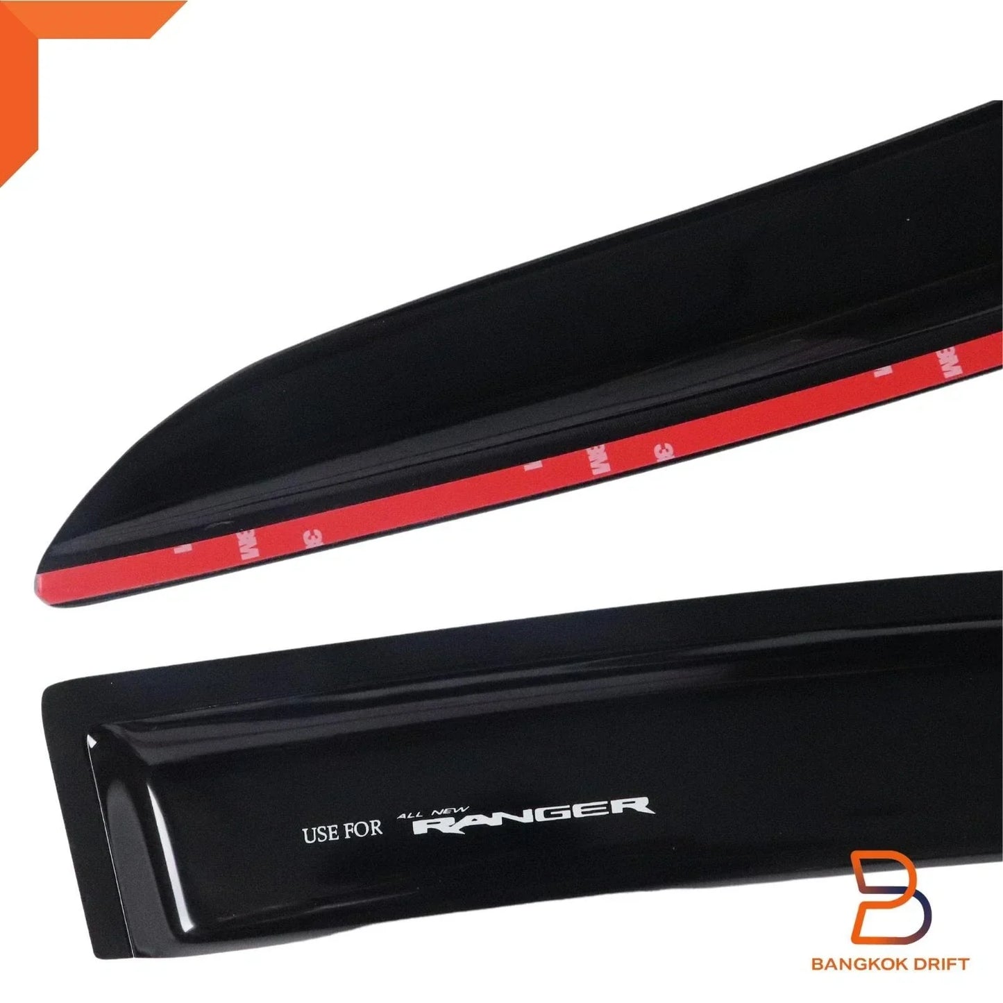 Weather Shield Window Visor Rain Guard for Ford Ranger (2022-2024)