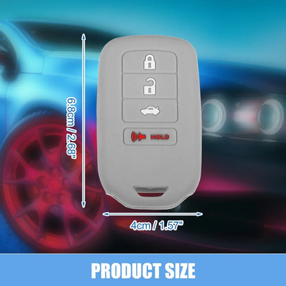 Smart Key Fob Cover Case for Honda Accord EX EXL EX-L 2013-2018 Gray (2 x)