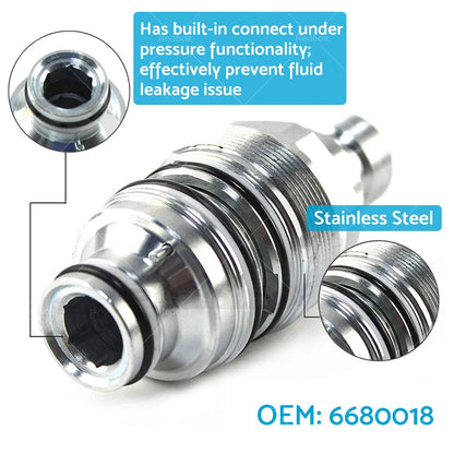 Hydraulic Female Flat Face Quick Coupler 46mm for Bobcat