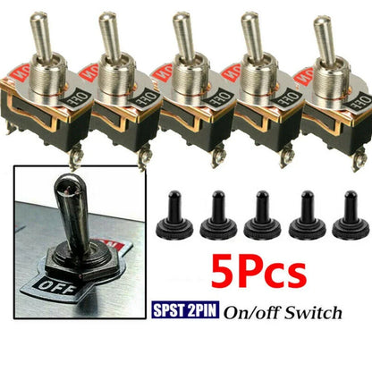 5x Toggle Switch 12V ON/OFF for Car Dash Light Marine Boat