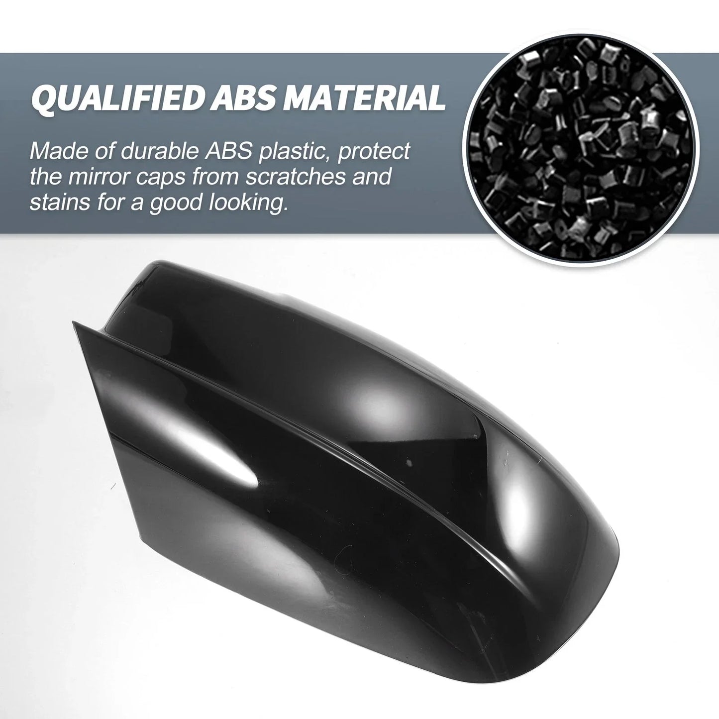 Rearview Mirror Cover Overlay Gloss Black for Dodge Charger (2011-2021)