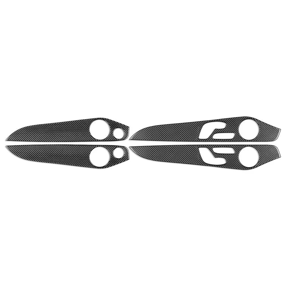 Carbon Fiber Black Interior Door Panel Cover Trim for GLC Class (2016-2021)