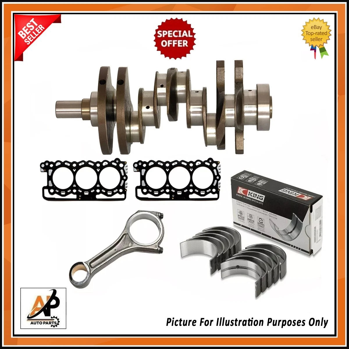 Diesel Crankshaft Kit for Range Rover 3.0 306DT (2003–2012)