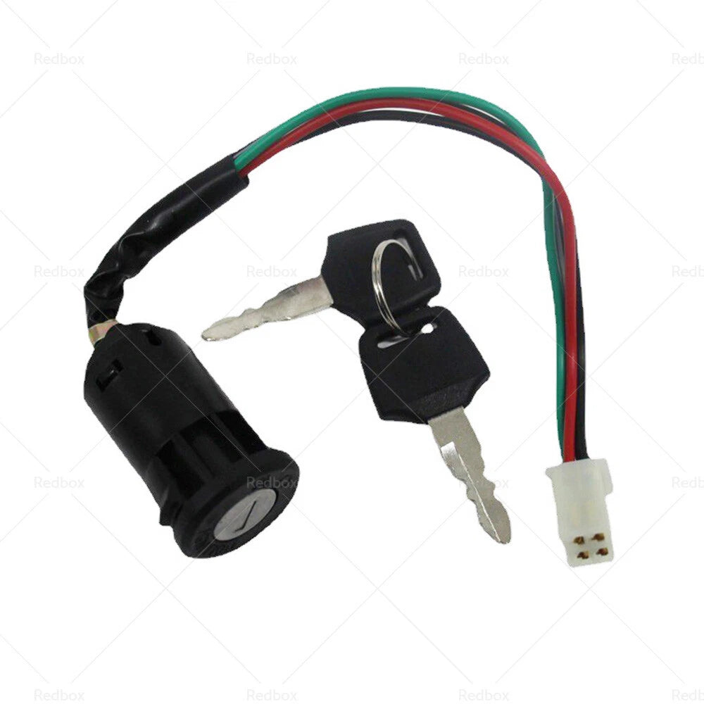 4 Wire Ignition Key Barrel Switch for ATV Quad 50cc 110cc 125cc 150cc
