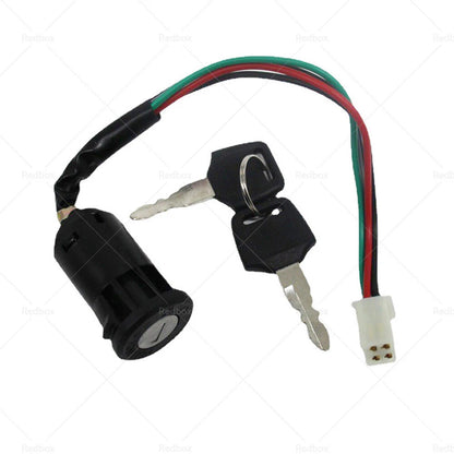 4 Wire Ignition Key Barrel Switch for ATV Quad 50cc 110cc 125cc 150cc
