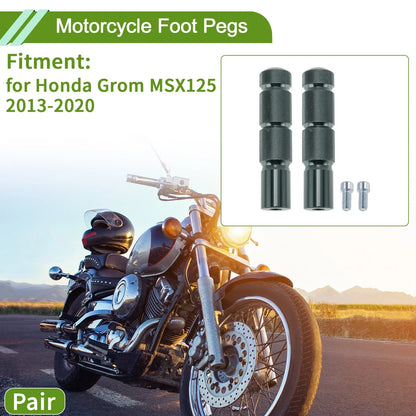 Motorcycle Foot Pegs for Honda Grom MSX125 2013-2020 Aluminum Alloy Gray