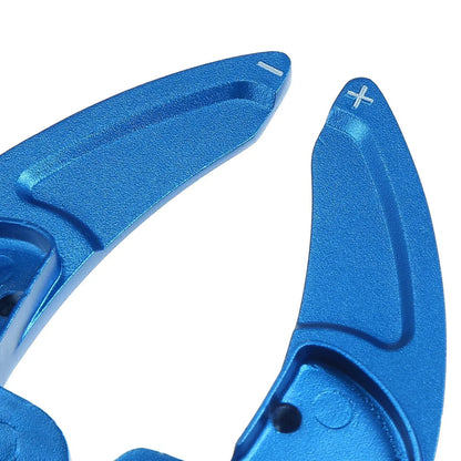 Blue Steering Paddle Shifter & AC Volume Knob Cover Ring Trim for Dodge Charger