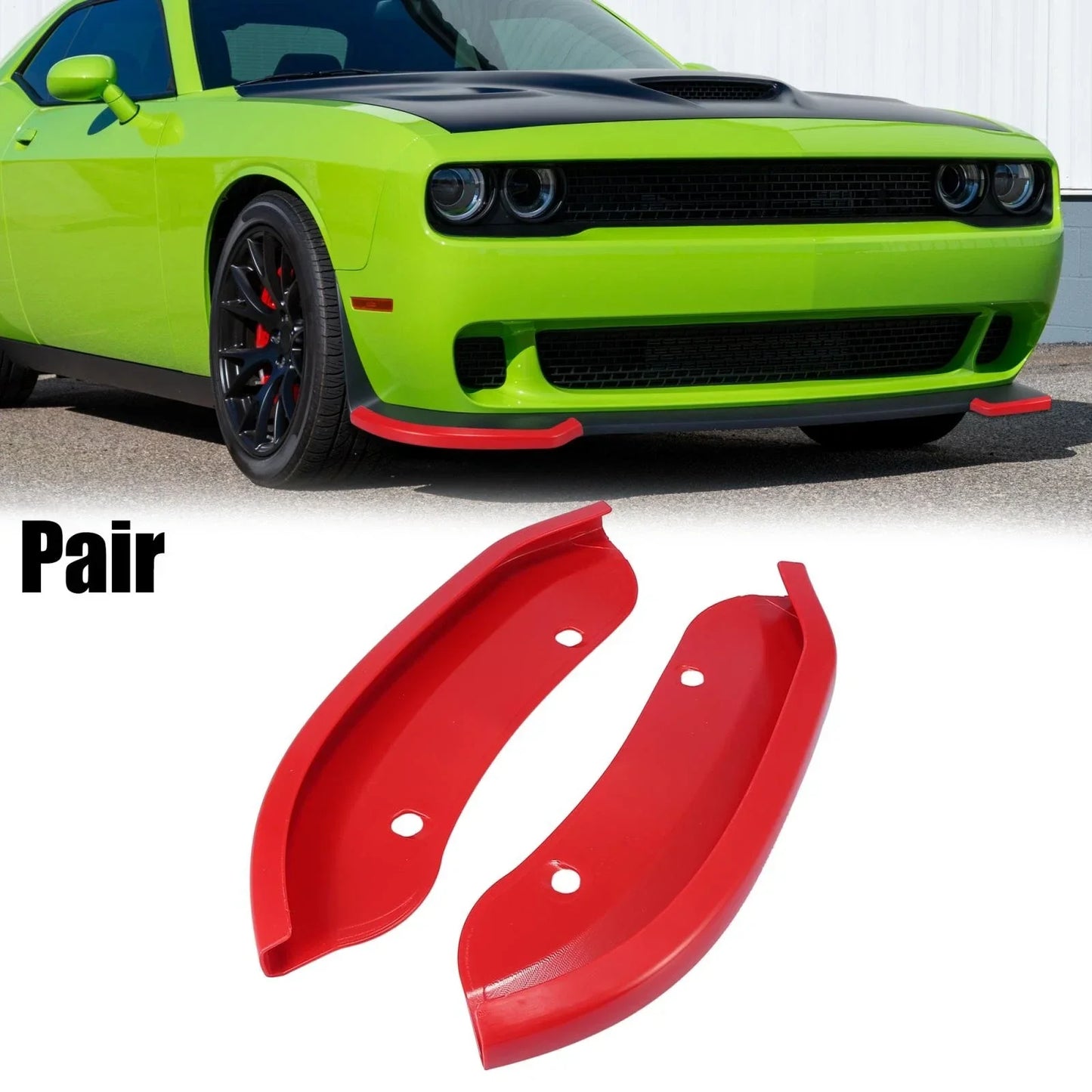 Car Front Bumper Lip Splitter Protector for Dodge Challenger Hellcat (2015-2021)