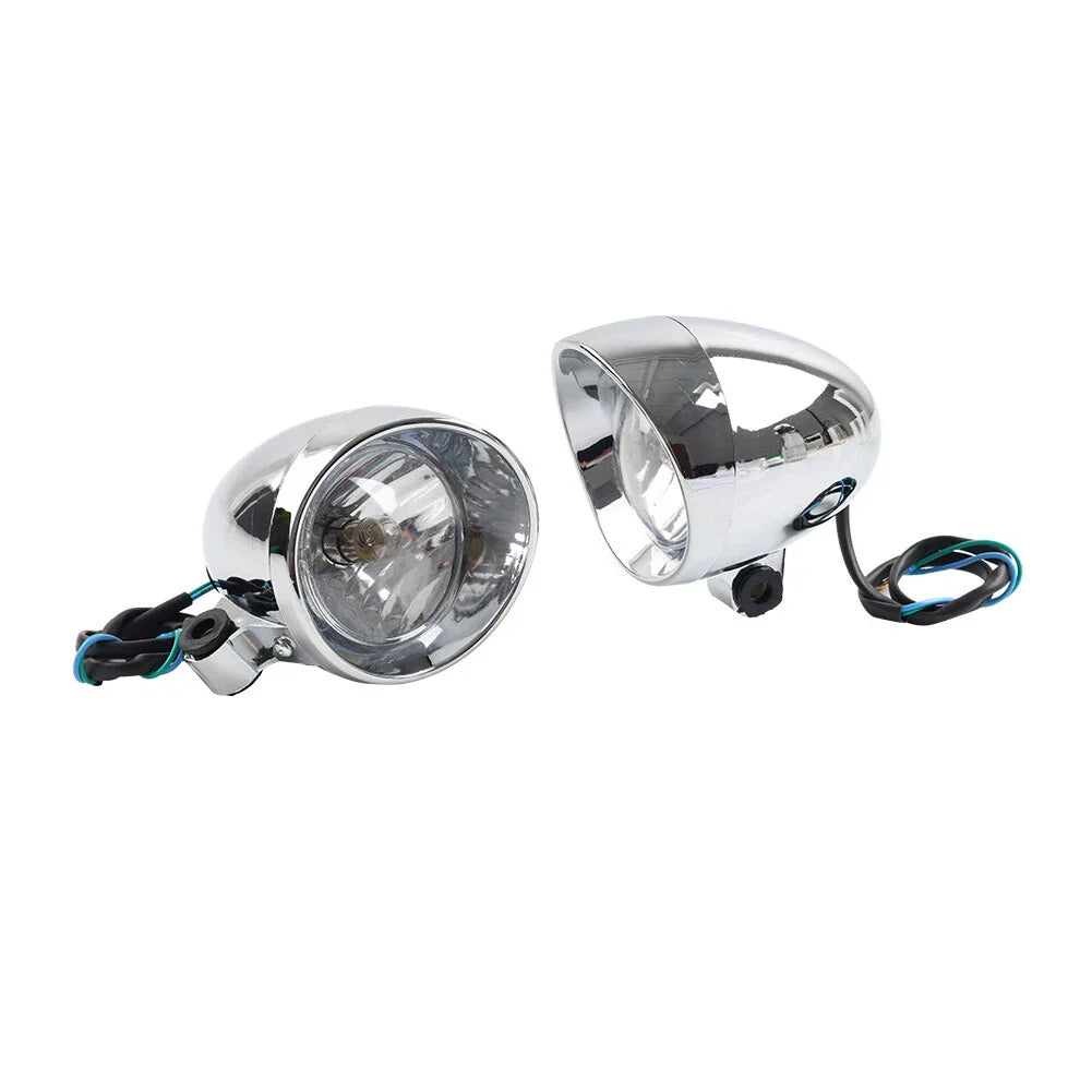 Custom Chrome Motorcycle Passing Spot Light Fog Lamp -  Lights