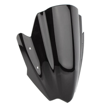 Black ABS Handlebars Clamp Mount Windshield Protector for Universal Motorcycles