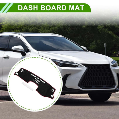 Dashboard Cover Mat for Lexus NX200T/NX300/NX300h (2014-2020) Black Red