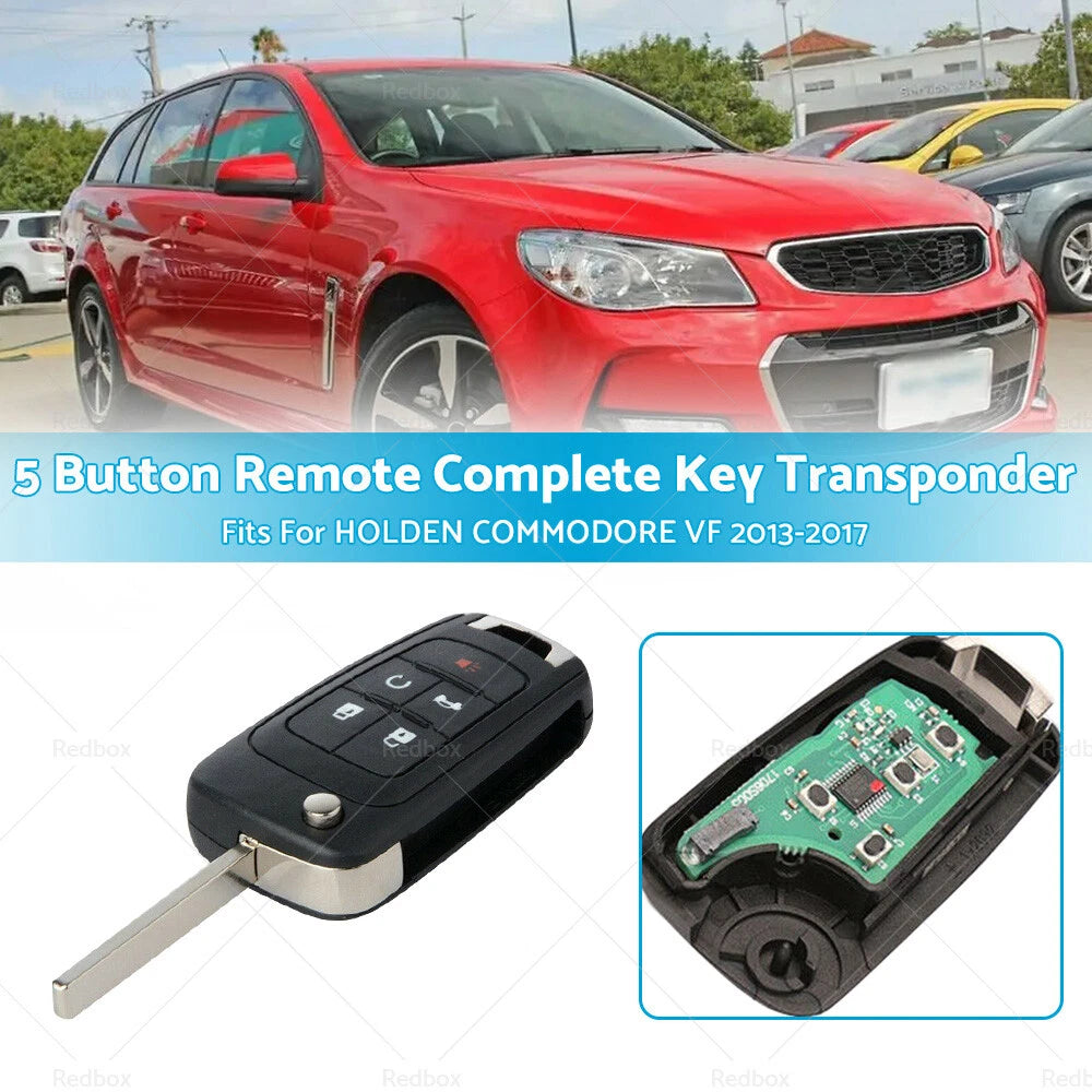 5 Button Remote Key Transponder for Holden Commodore VF (2013-2017)