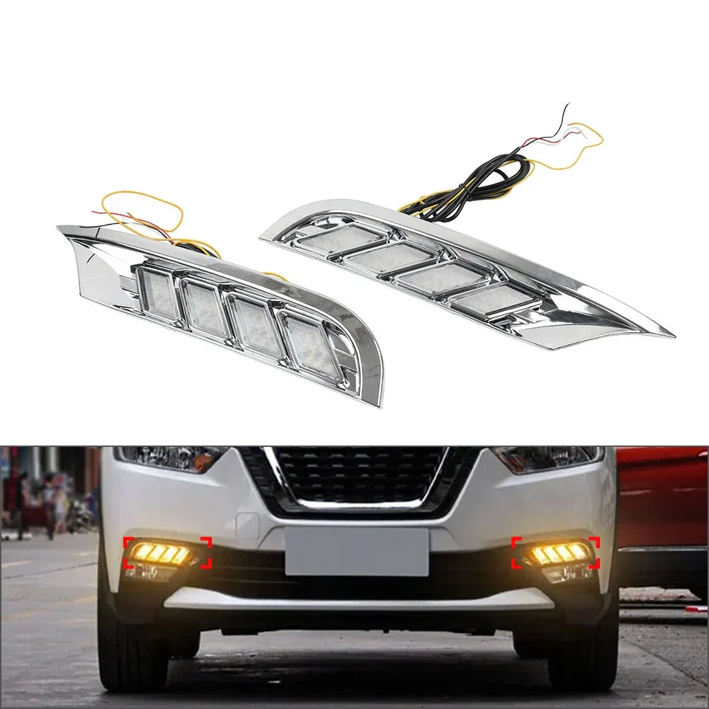 Flashing Daytime Running Lights Turn Signal Lamp for Nissan Kicks (2017-2020)