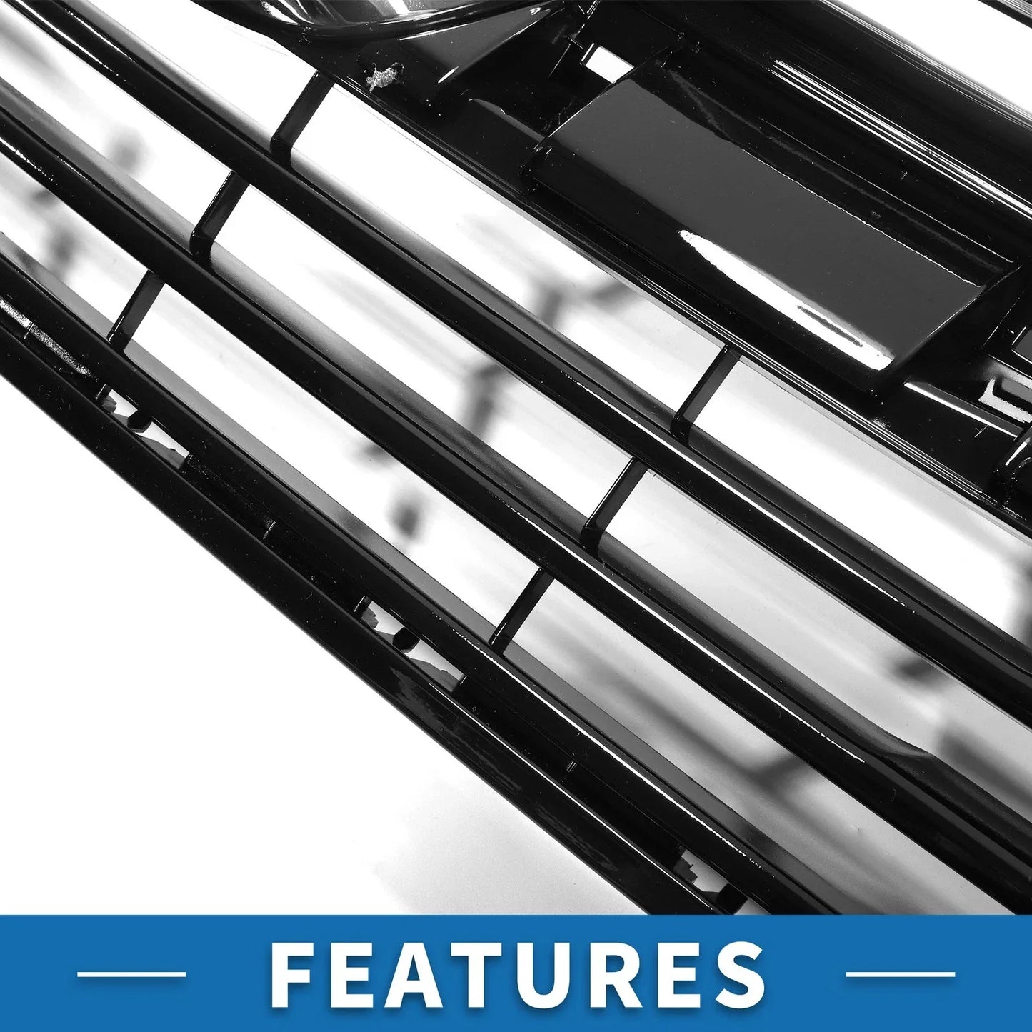 Front Hood Bumper Grille for Honda Odyssey (2018-2021) Chrome Silver Tone