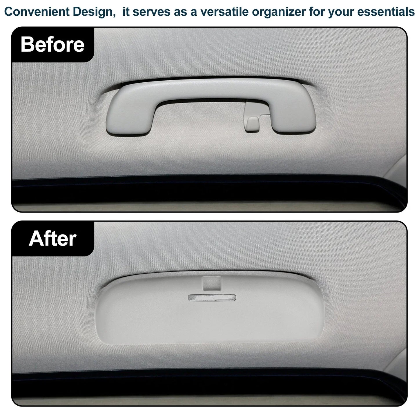 Car Sunglasses Case for Hyundai Tucson 2022-2025 ABS Grey 1 x Set