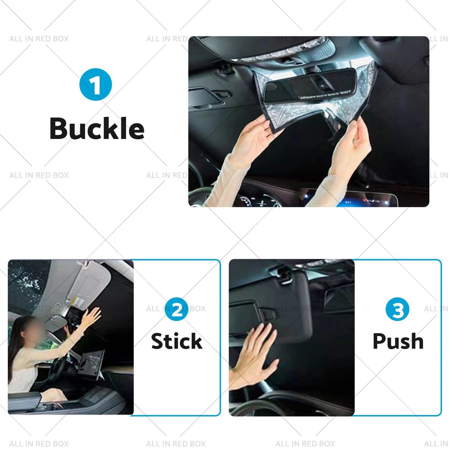 6 Layer Thick WindScreen Sun Shade for Mazda 2 (2018-2024) UV Protection