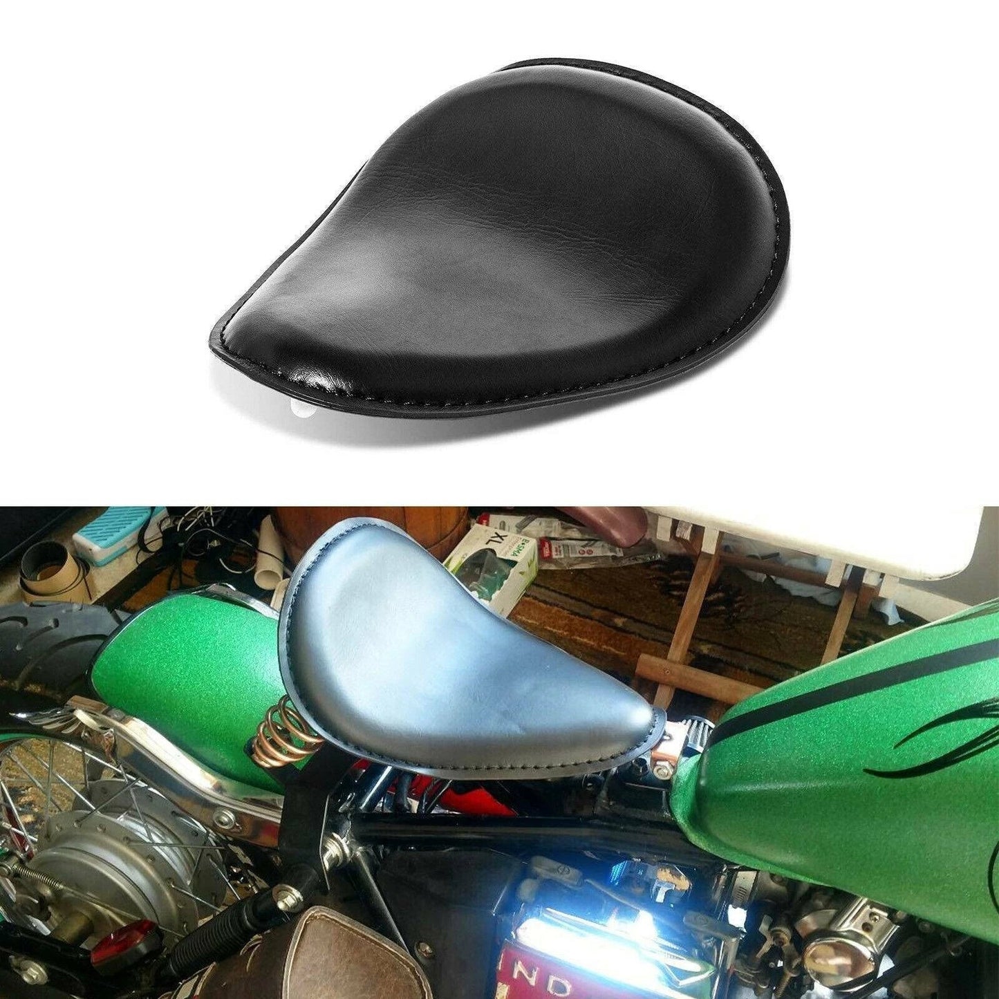 Spring Bobber Solo Seat for Harley Davidson Sportster Iron XL883 1200 (2004-2023)