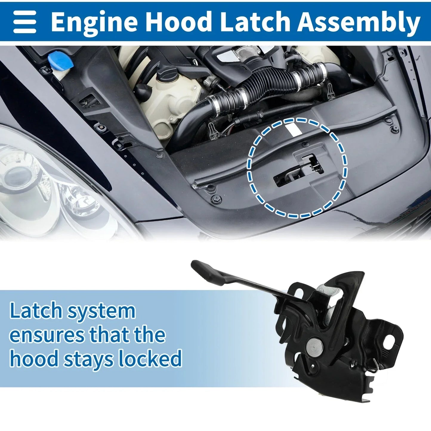 Hood Latch Assembly for Honda Civic (2012-2015) 1 x Pcs