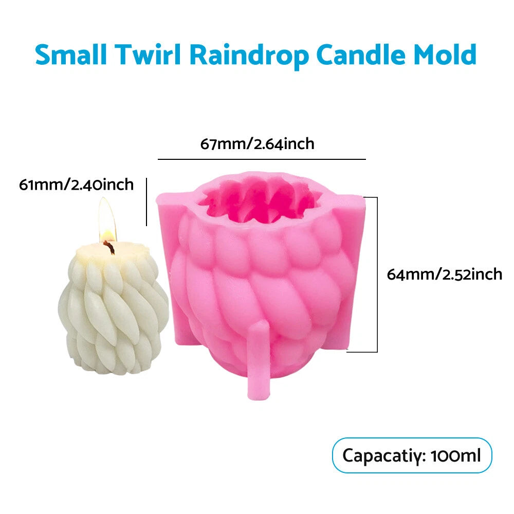 3D Silicone Candle Molds for DIY Craft Epoxy Casting