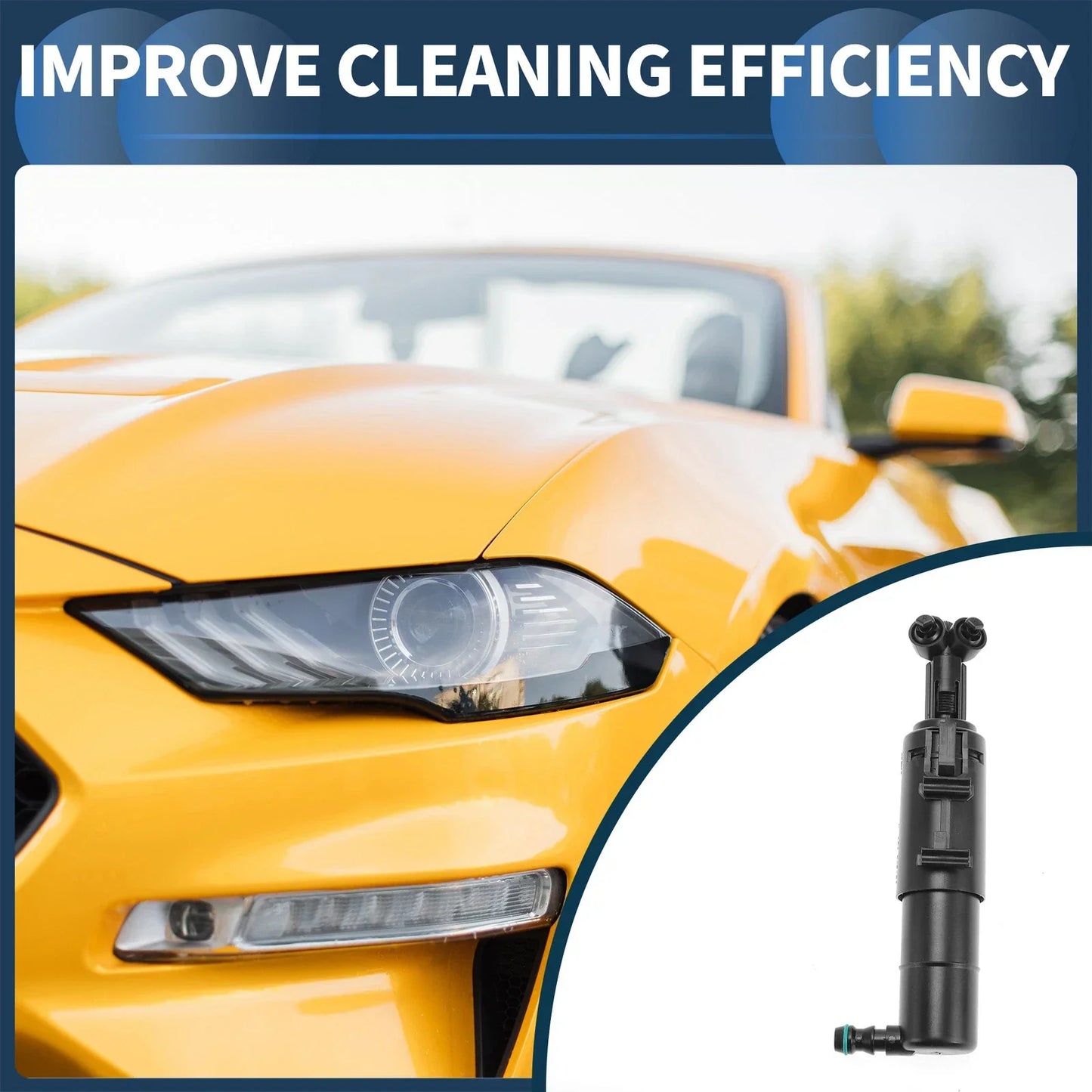 Driver Side Headlight Washer Nozzle for Mercedes-Benz C200 (2007-2015)