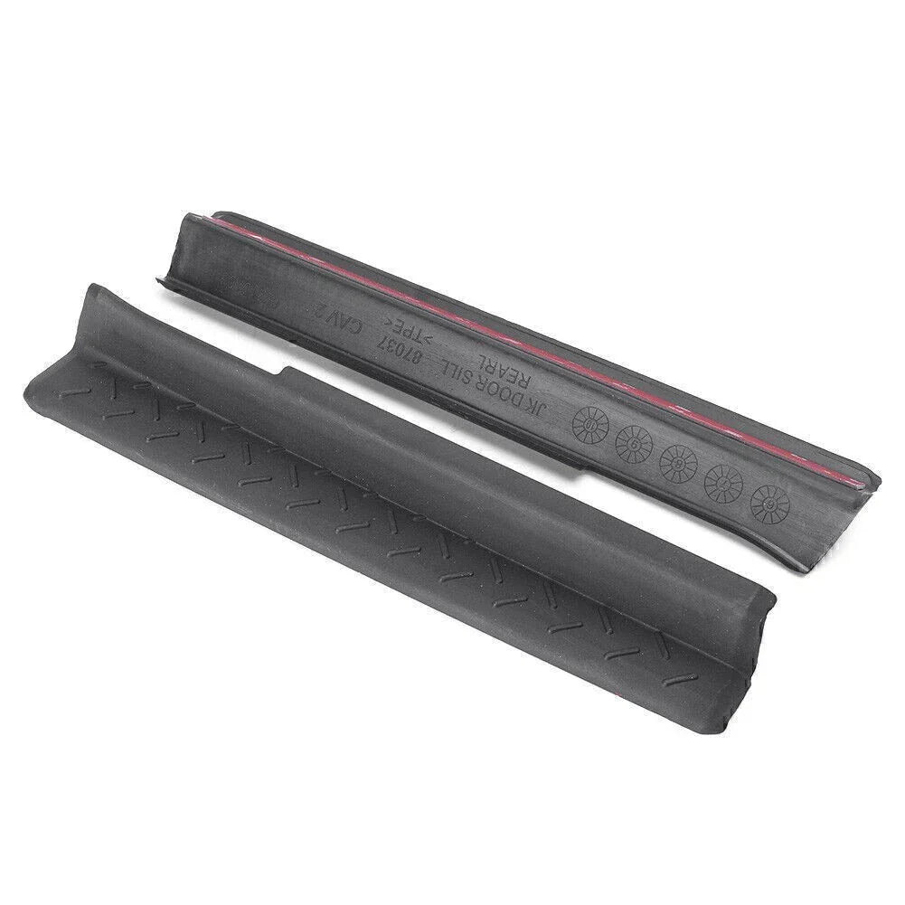 Door Sill Protector Scuff Plate for Jeep Wrangler 4-Door (2007-2017)