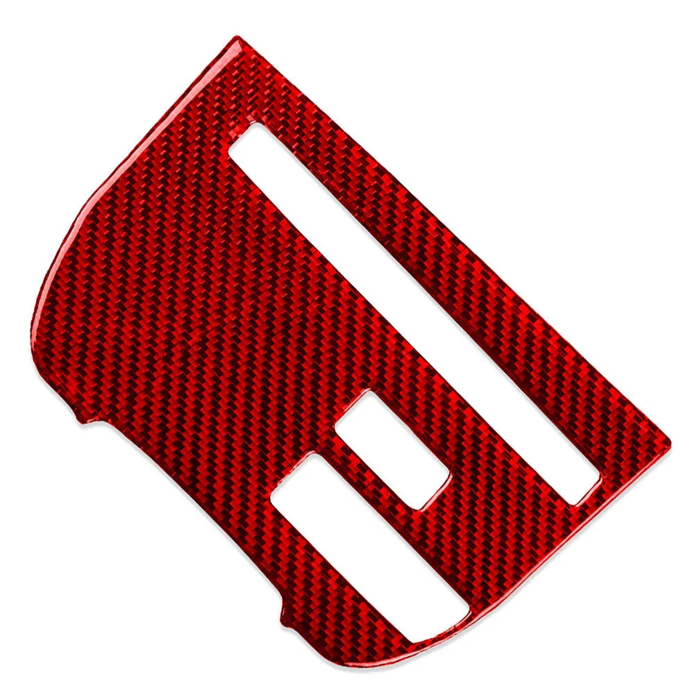 Carbon Fiber Red Central Console CD Panel Cover Trim for Nissan GTR R35 (08-16)