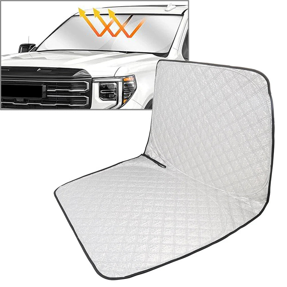 Foldable Windshield Sun Shade for GMC Sierra 1500 2500 3500 (2019-2025)