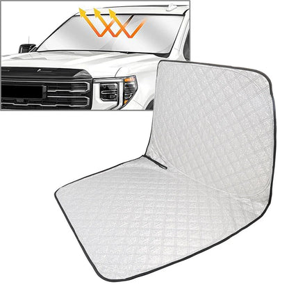 Foldable Windshield Sun Shade for GMC Sierra 1500 2500 3500 (2019-2025)
