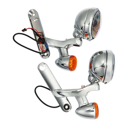 Fog Turn Signal Light Brackets for Harley Road Electra Glide (1994-2024)