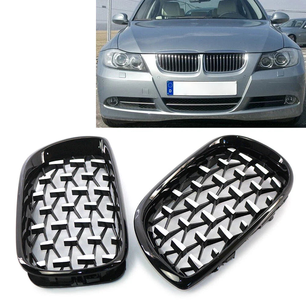 Front Bumper Kidney Grille for BMW 3 Series E46 2002-2005
