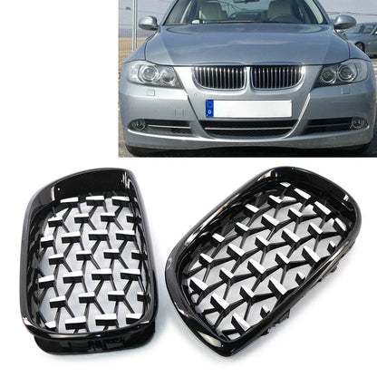 Front Bumper Kidney Grille for BMW 3 Series E46 2002-2005