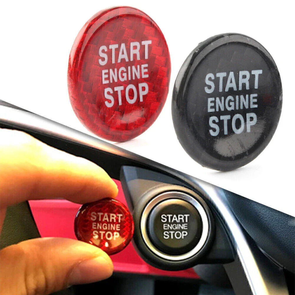 Red Engine Start Button Cap Cover for Alfa Romeo Giulia Stelvio (2017-2023)