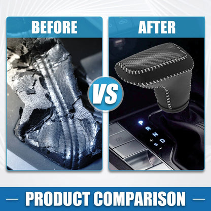 Gear Shift Knob Cover for Hyundai Elantra 2021-2023 Black Gray