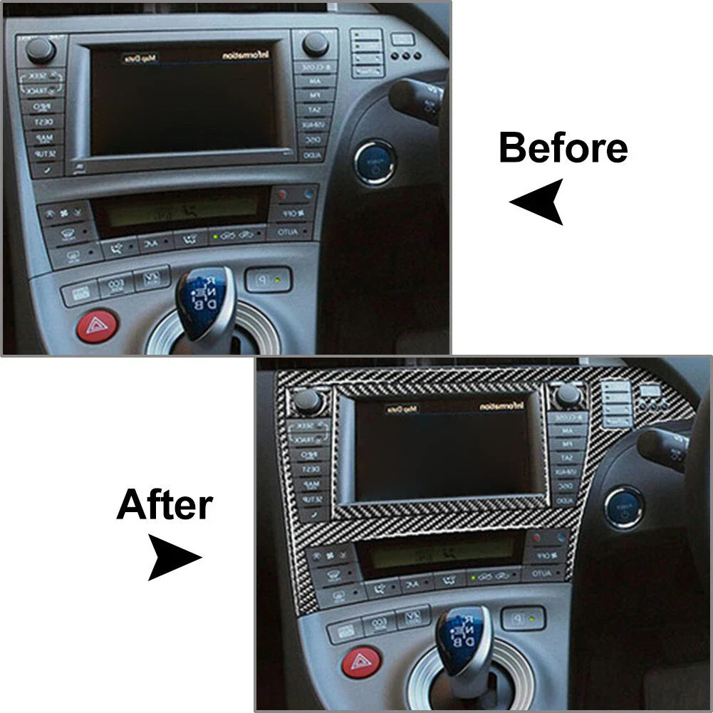 3 x RHD Central Console GPS Navigation Frame Trim for Toyota Prius (2012-2015)