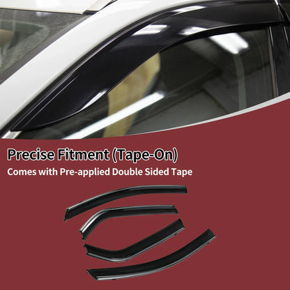 Window Deflectors for Honda Fit Sedan Side Window Vent Visors (2007-2008)