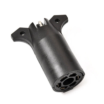 7 Way Round to 4 Pin Flat Trailer Light Adapter Plug Connector for RV