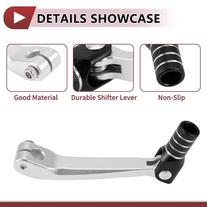 Shifter Lever for Honda CRF150F 2003-2017 - Silver Tone Black