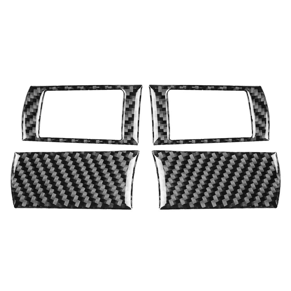 4 x Carbon Fiber Steering Wheel Button Covers for Dodge Challenger (2008-2010)