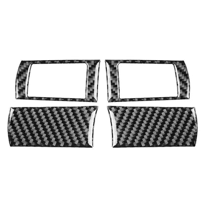 4 x Carbon Fiber Steering Wheel Button Covers for Dodge Challenger (2008-2010)
