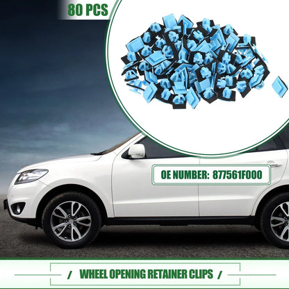 Wheel Opening Retainer Clips 80 Pcs for Hyundai Santa Fe (2013-2021)