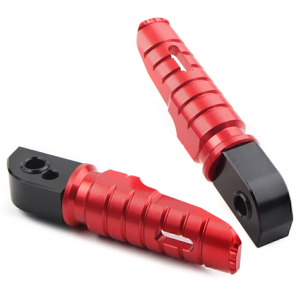 Red Aluminum Rear Footrests for Street Scrambler 900 T100 T120 (2016-2023)