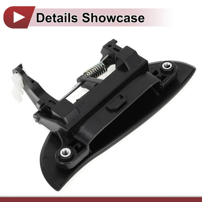 Exterior Door Handle for Hyundai Atos Rear Left Black ABS (2000-2003)