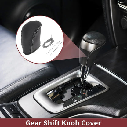 Car Gear Shift Knob Cover for Dodge Journey 2011-2020 Black Gray (2011-2020)