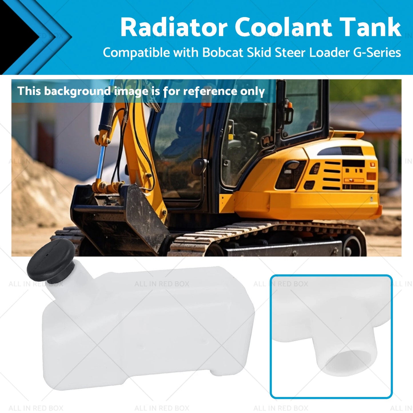 Radiator Water Coolant Reservoir Tank for Bobcat 653 742 743 751